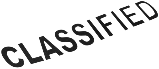 Classified in transparent background