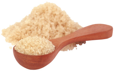 Coarse crystals of brown sugar