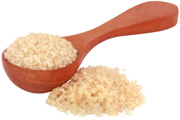 Coarse crystals of brown sugar