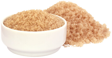 Coarse crystals of brown sugar
