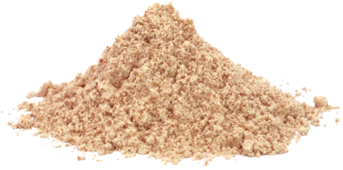 Coarse crystals of brown sugar