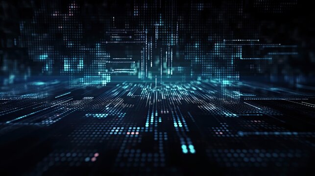 Programming code abstract technology background of software developer and Computer script. Generative Ai.