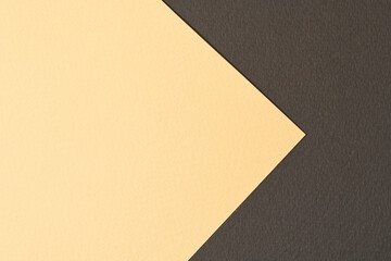 Rough kraft paper background, paper texture black beige colors. Mockup with copy space for text