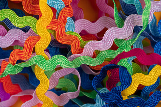 Set of colorful wave patches