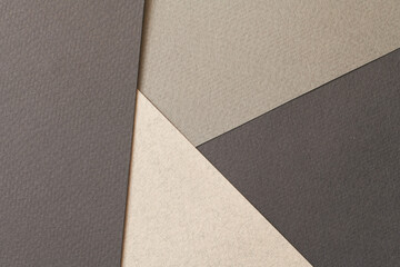 Rough kraft paper background, paper texture different shades of black grey. Mockup with copy space for text