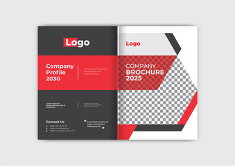 Corporate company profile cover page or business brochure cover design template.