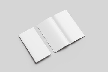 blank white book