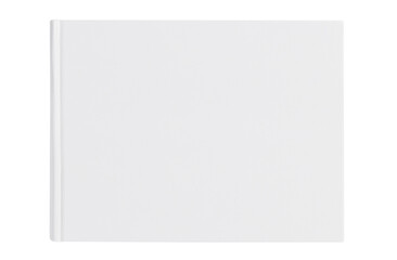 White hardcover rectangular book or album, cut out