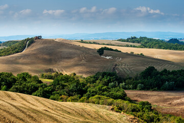 Tuscan landscape of the Sienese hills