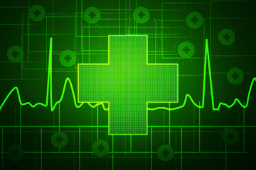 2d illustration plus sign symbol