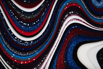 Surface of colorful fordite