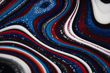 Surface of colorful fordite