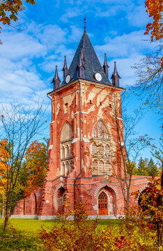 Pavilion Chapel in Alexander park in Pushkin (Tsarskoe Selo), St. Petersburg, Russia