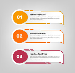 Minimal infographic steps or process cards
