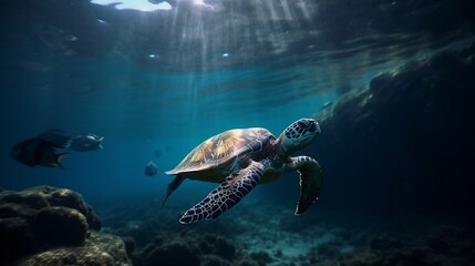 AI Captivating Marine Wildlife: Stunning Shots of Creatures in their Oceanic Habitat
