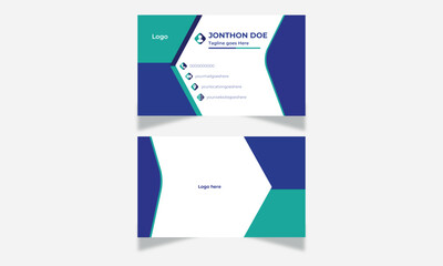 Template for business card- Visiting card design.