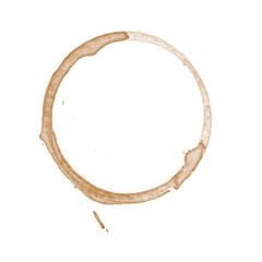Coffee stains isolated on a transparent background. Royalty high-quality free stock PNG image of Coffee and Tea Stains Left by Cup Bottoms. Round coffee stain isolated, cafe stain fleck drink beverage
