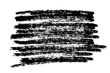 Ink black abstract paint stroke isolated on white background. Vector design elements, illustration, EPS 10.