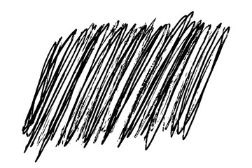 Ink black abstract paint stroke isolated on white background. Vector design elements, illustration, EPS 10.