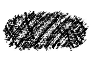 Ink black abstract paint stroke isolated on white background. Vector design elements, illustration, EPS 10.