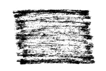 Ink black abstract paint stroke isolated on white background. Vector design elements, illustration, EPS 10.