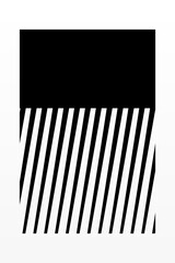 Abstract striped wall decor. Printable striped wall art decoration