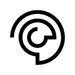 C loco, Circle icon, circle logo design icon.