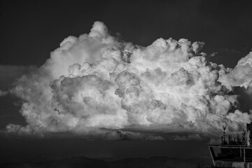 water and clouds