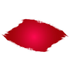 red grunge paint brush stroke