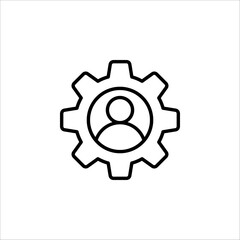 Process icon symbol in black for your web site design, app, UI. Simple operations icon. Vector illustration on white background