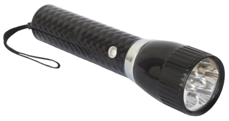 Torch over white background