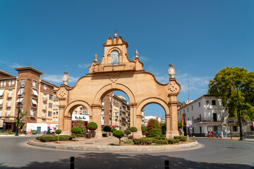 Fototapeta na wymiar Antequera, SPAIN - June 14 2022: City center of beautiful Spanish city Antequera. Touristic travel destination in Andalucía. Historic and medieval city with beautiful architecture. 