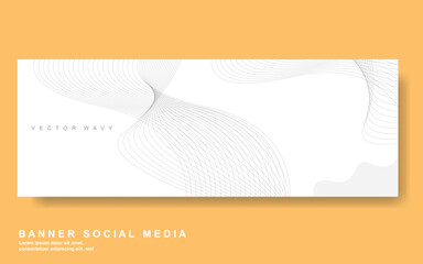 Vector abstract design web banner template. Web Design Elements - Header Design. Abstract geometric web banner template on grey background .Modern banner.