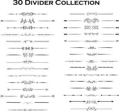 divider border vector design collection 04