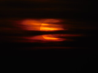 sunset in the sky