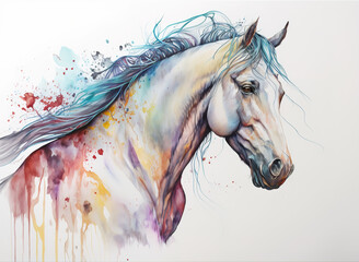 Up Close with Equine Elegance in Generative AI Art