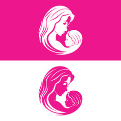 mothers day illustration, mothers day logo design, international mothers day