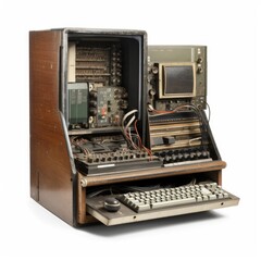 Vintage computer AI generative 