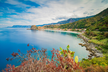 Panoramic view on Scilla town, province of Reggio Calabria IT