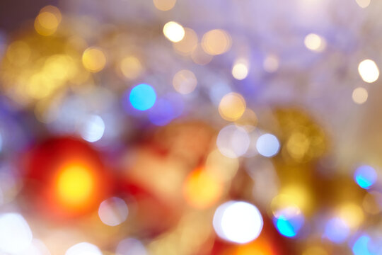 light background with Christmas balls
