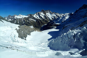 Fototapeta na wymiar Swiss glaciers Glacier experiences Alps