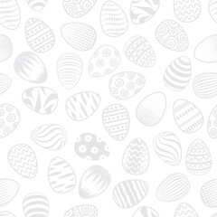 Easter egg seamless pattern. Spring holiday Easter background for printing on fabric, paper for scrapbooking, gift wrap and wallpapers.