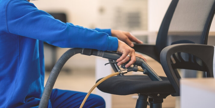 Machine cleaning of office chairs.Upholestry cleaning.