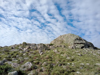 Fototapeta na wymiar rocks with cloudy sky