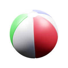 3d summer beach ball illustration