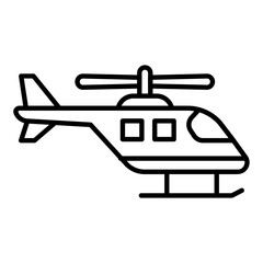 Obraz premium helicopter Outline Icon