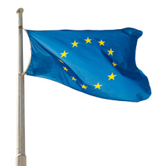 Europian Union EU Europe flag in PNG isolated on transparent background