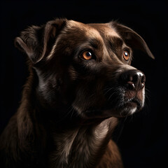 portrait of a labrador, generated with Ai/Ki