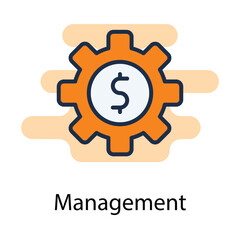 Management icon. Suitable for Web Page, Mobile App, UI, UX and GUI design.