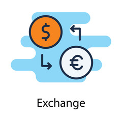 Exchange icon. Suitable for Web Page, Mobile App, UI, UX and GUI design.